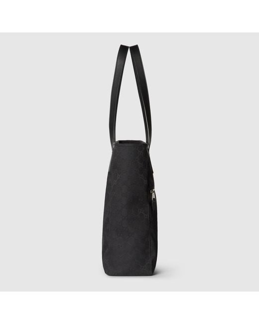 Gucci Black Gg Canvas Tote Bag for men