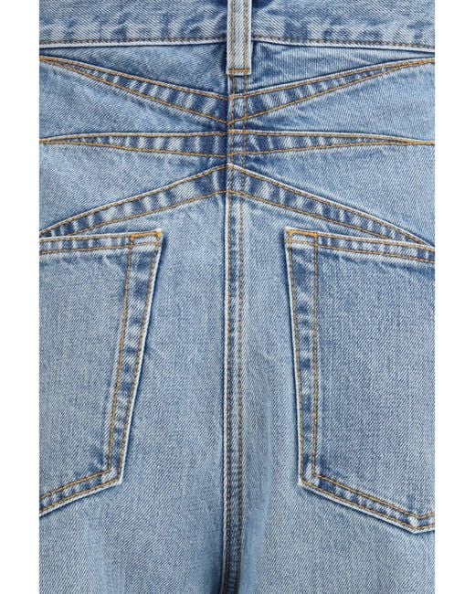 Alaïa Blue Alaã¯A Rounded Denim Trousers