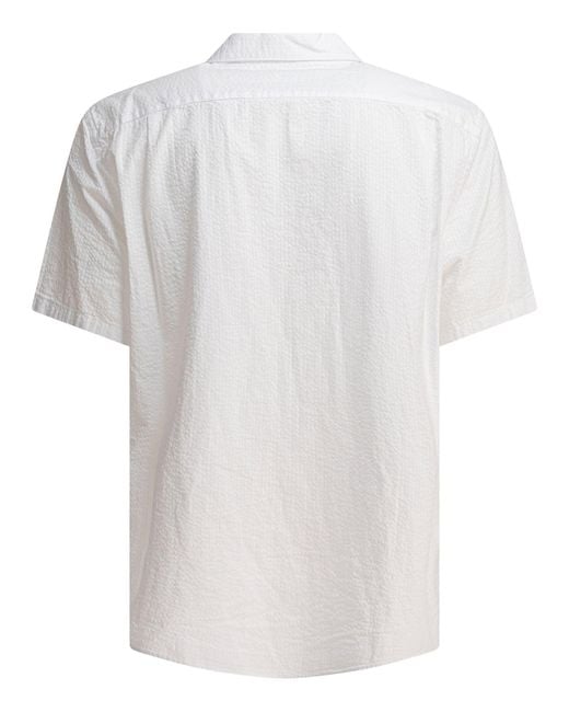 Vince White Seersucker Shirt for men