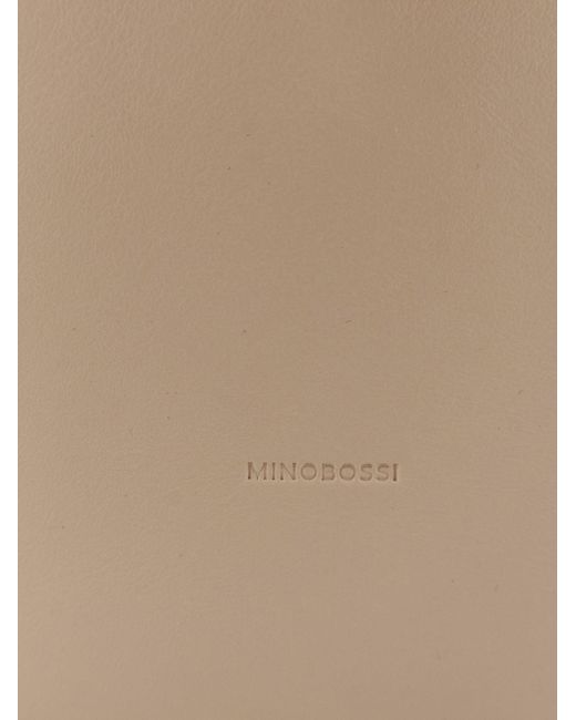 MINOBOSSI White Leather Crossbody Bag