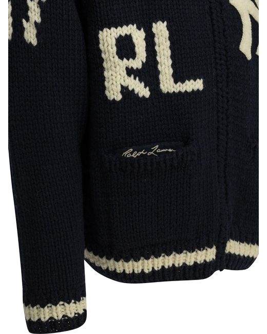 Polo Ralph Lauren Blue X New Yokr Yankees" Cardigan