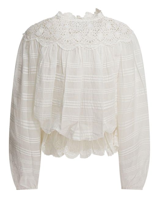 Isabel Marant White "Polly" Blouse