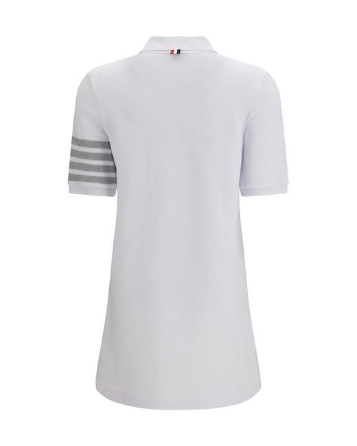 Thom Browne White Piquã Polo Dress