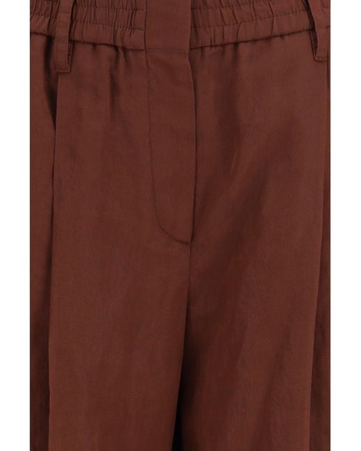 Brunello Cucinelli Brown Sartorial Track Pants