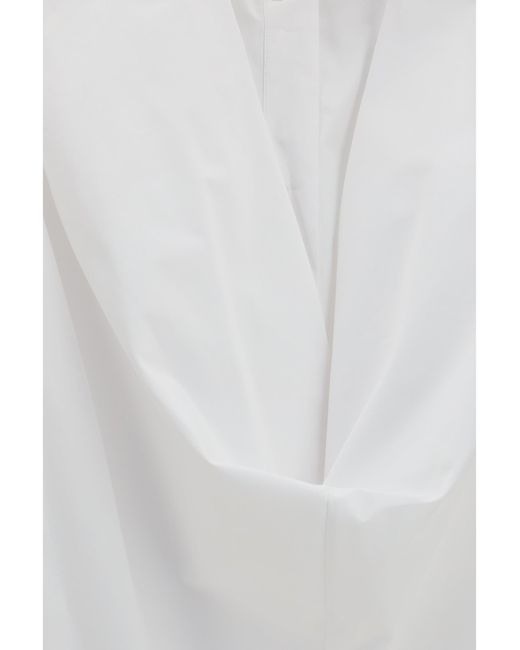 Balenciaga White Long Shirt Dress