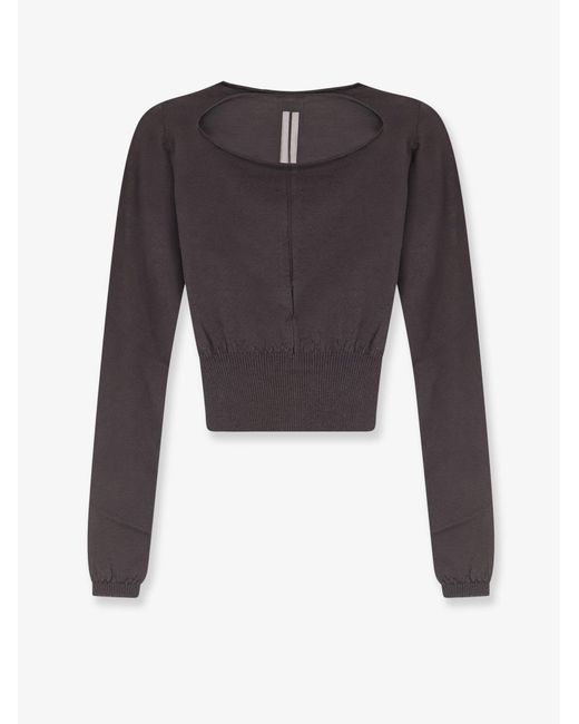 Rick Owens Gray Virgin Wool Sweater