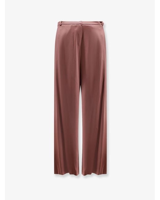 Women's Pink Trousers Satin
