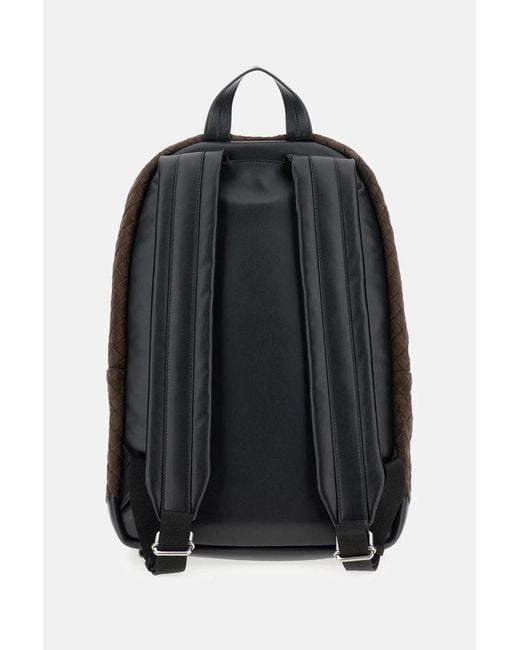 Bottega Veneta Brown Leather Backpack Intrecciato for men