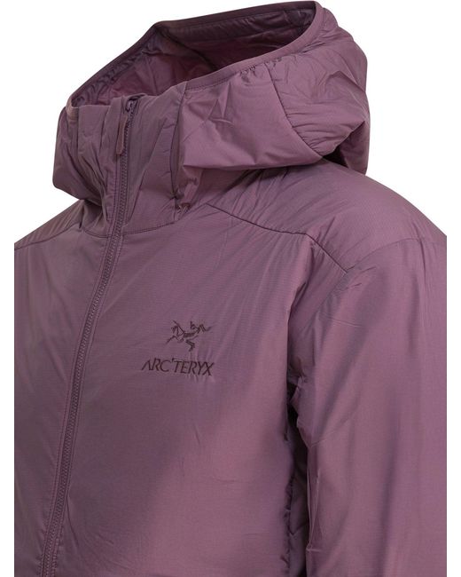 Arc'teryx Purple "Atom Hoody" Jacket for men