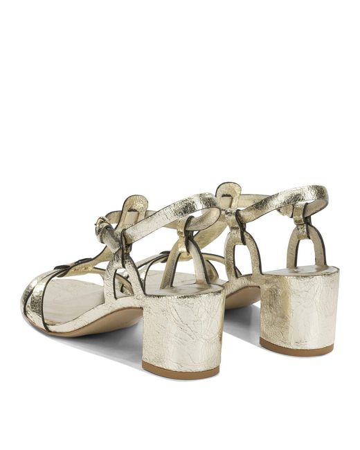 Roberto Del Carlo Metallic Sandals