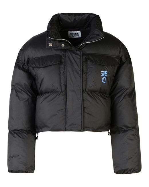 Women's Black Crop Down Jacket