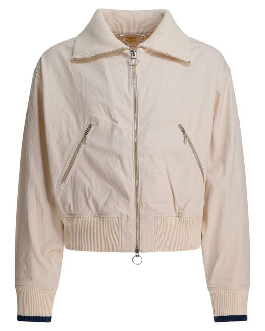 Kapital Natural Cotton Canvas Bomber Jacket