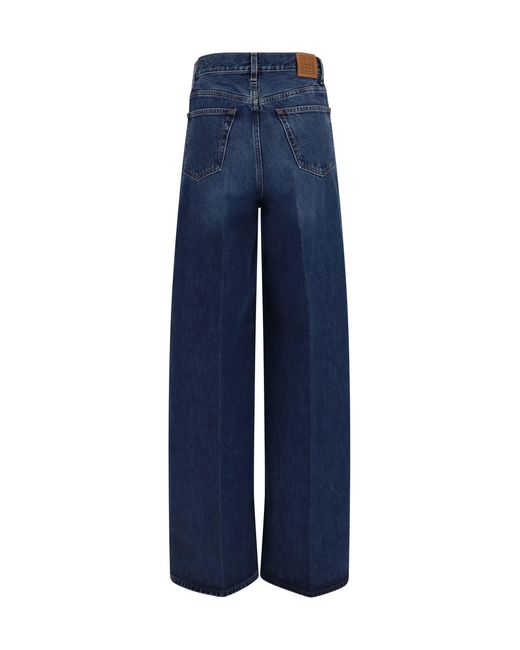 Totême Blue Wide-Leg Denim Jeans