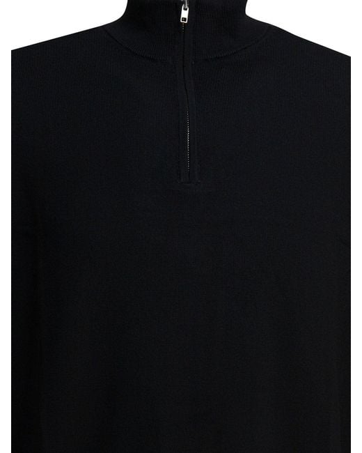 NN07 Black Merino Wool Knitwear for men