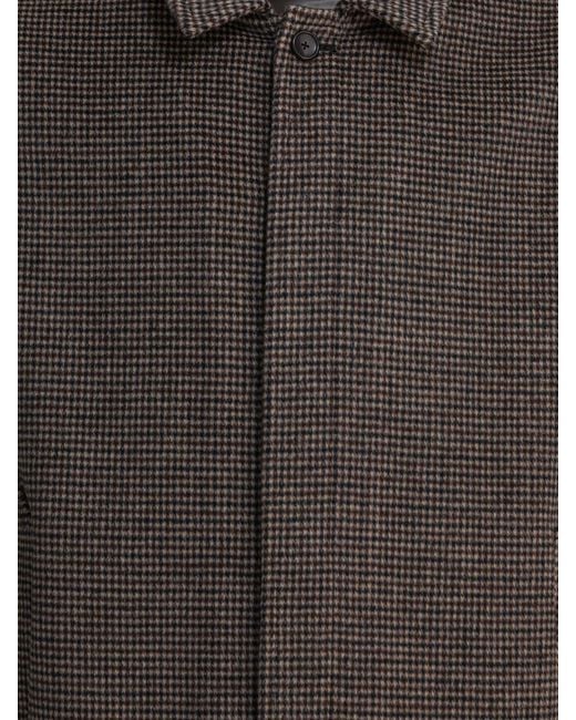 Vince Black Houndstooth Overshirt Jacket for men
