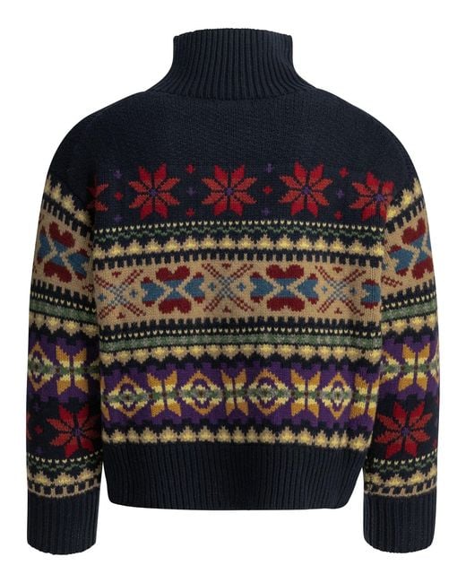 Polo Ralph Lauren Black Wool Cashmere Turtleneck Sweater