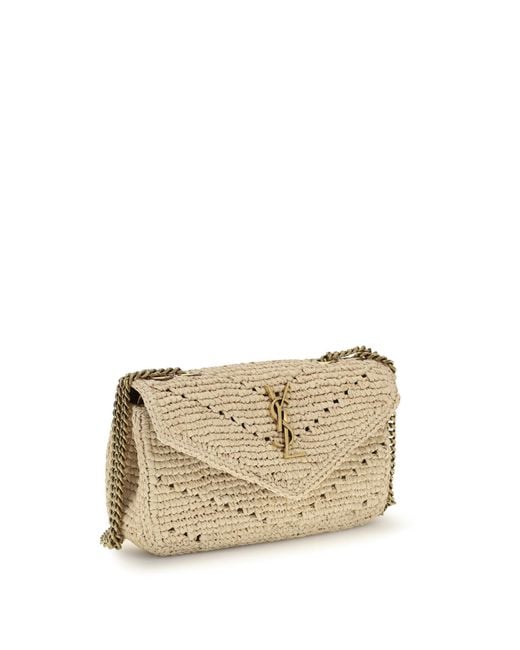 Saint Laurent Natural Loulou Mini Shoulder Bag
