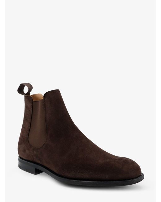 Church's Brown Vintage-Effect Suede Boots for men