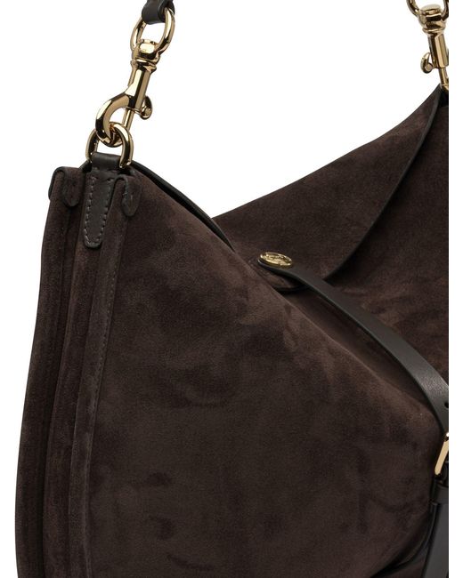 Etro Black Suede "Pony" Bag