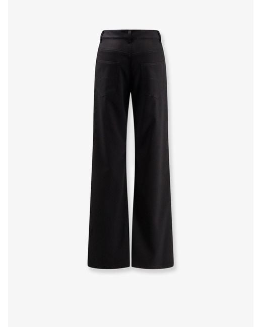 Balenciaga Black Stretch Wool Trousers