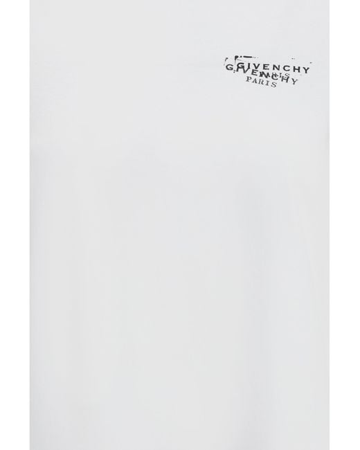 Givenchy White Cotton T-Shirt