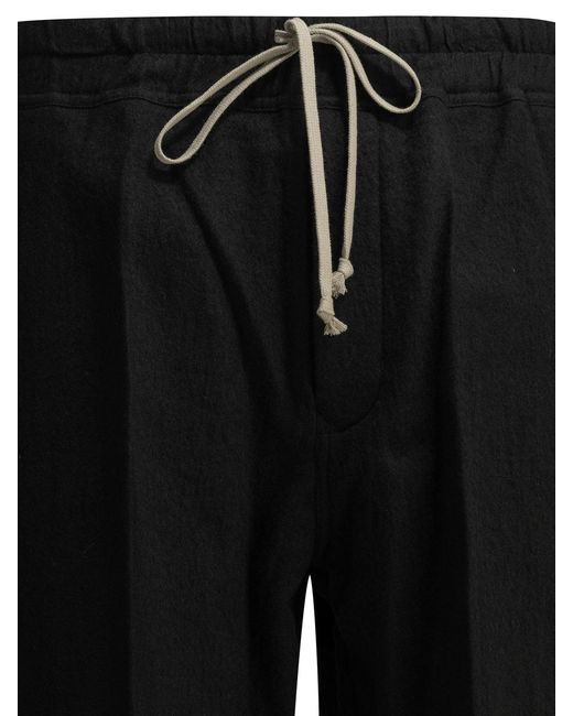 Rick Owens Black "Dietrch Drawstrings" Parachute Pants