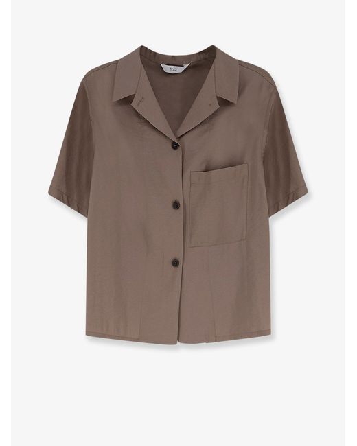 Hevò Brown Modal Blend Shirt