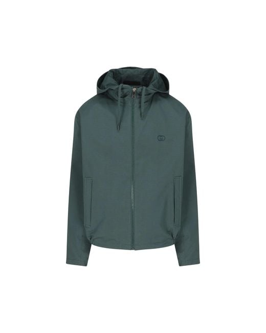 Gucci Green Reversible Gg Jacket for men