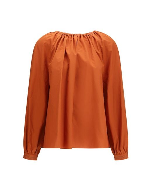 Marni Orange Cotton Blouse