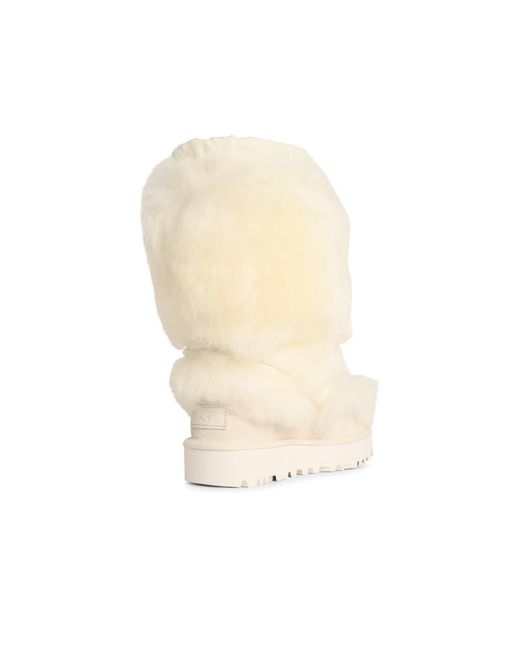 Ugg White Classic Tall Chalet Leather Blend Boots