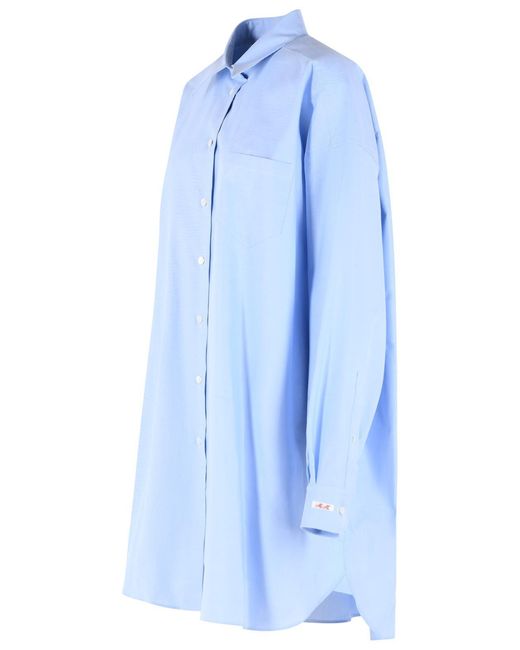 Maison Margiela Blue Light Cotton Shirt