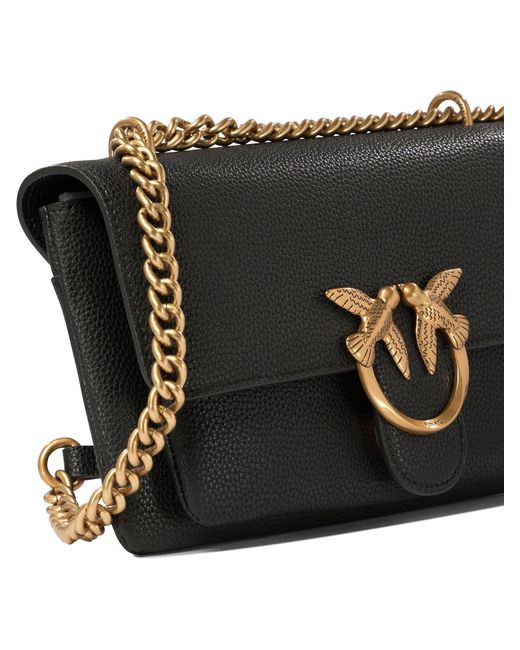 Pinko Black 'Mini Love Bag Soft' Crossbody Bag