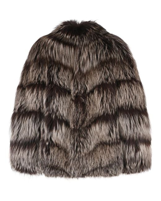 Simonetta Ravizza Brown Banny' Fox Fur Fox Iris' Jacket