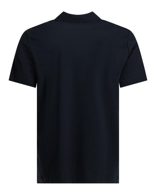 NN07 Black "Paul" Buttonless Polo Shirt for men