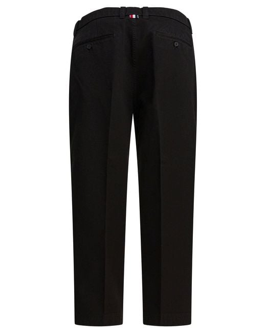 Thom Browne Black "Utility" Pants for men