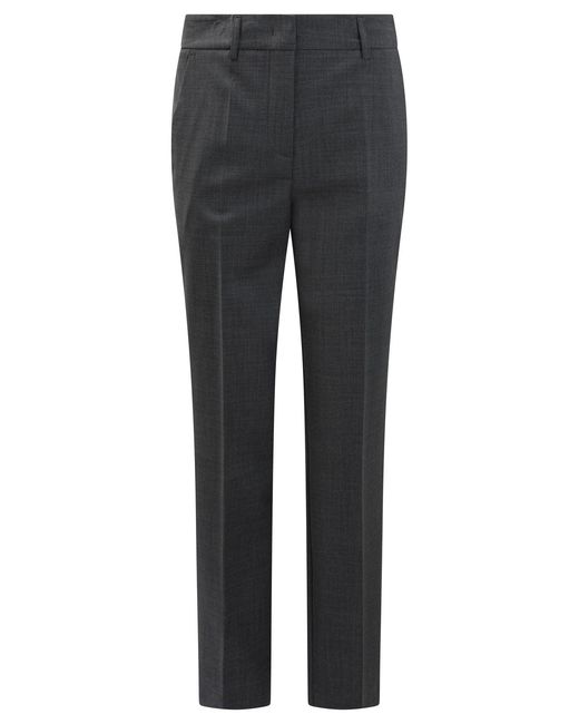 Semler Gray Slim Fit Pants for men