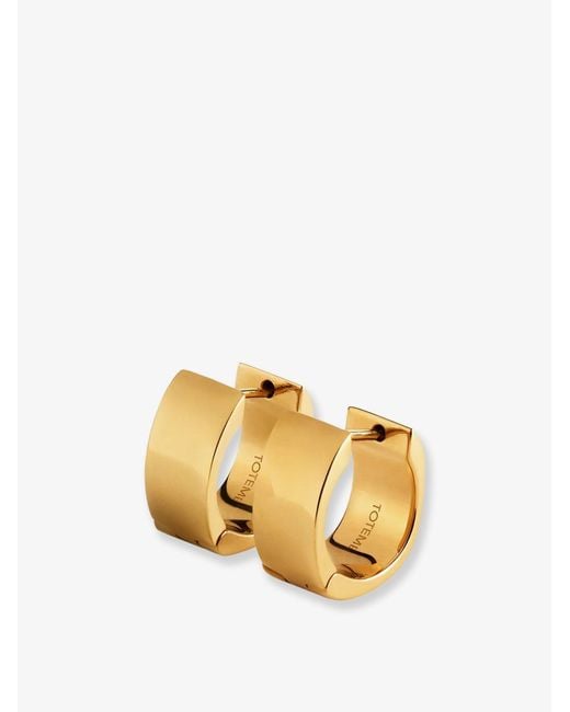 Totême  Metallic Brass Earrings