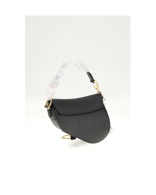Dior White Shoulder Bag Saddle Mi