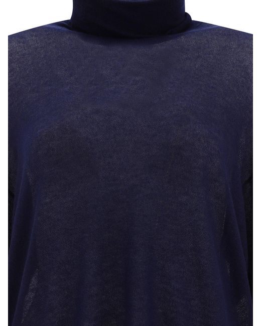 Prada Blue Cashmere Turtleneck