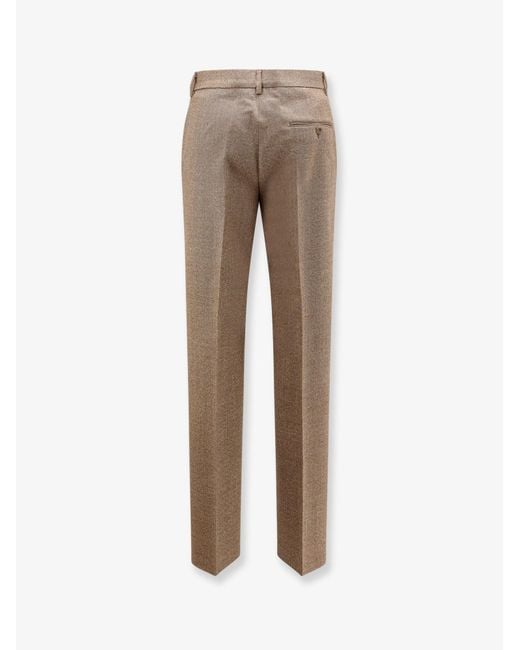 MM6 by Maison Margiela Natural Virgin Wool Trousers