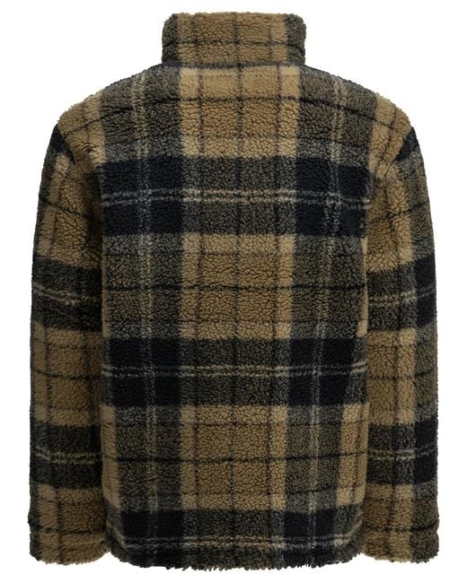Barbour Black "Tartan Fleece" Fleece Jacket for men