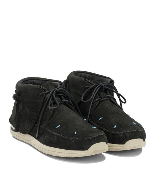 Visvim Black "Lhamo Folk" Lace-Up Boots