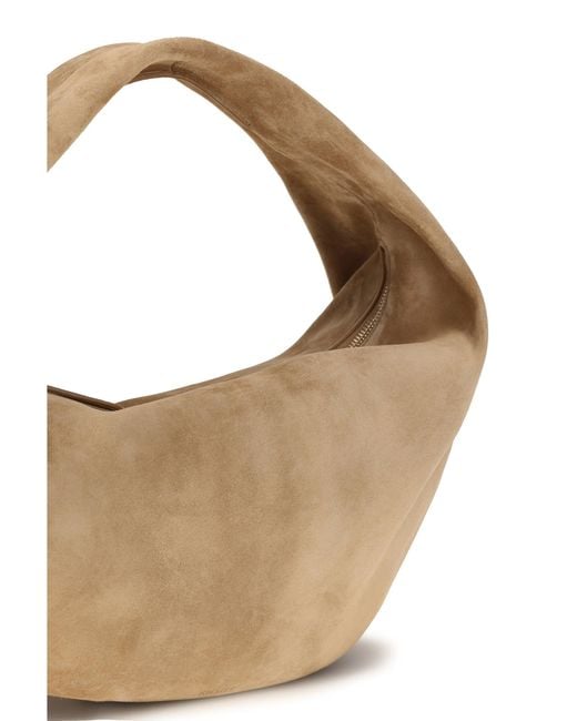 Khaite Metallic Hobo Bag Olivia Suede