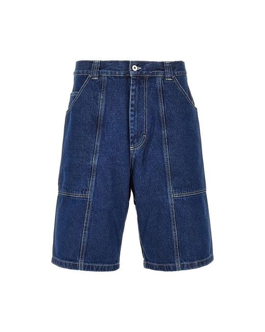 POLAR SKATE Blue 'Jiro' Denim Shorts for men