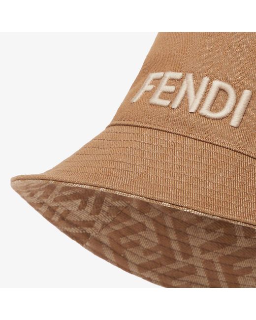 Fendi Brown Reversible Bucket Hat