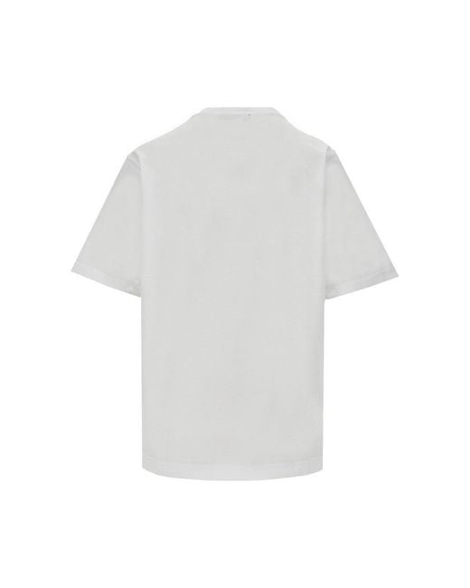 Dolce & Gabbana White Logo Patch T-Shirt for men