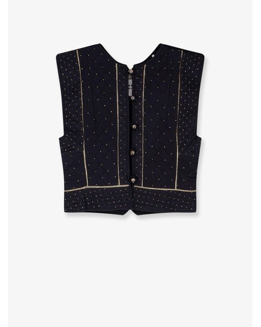 Isabel Marant Blue Marant Etoile Volana Padded And Quilted Vest