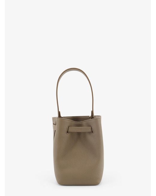 Longchamp Natural Le Smart Leather Bucket Bag