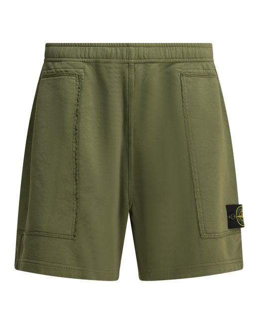 Men's Green Jogger Shorts