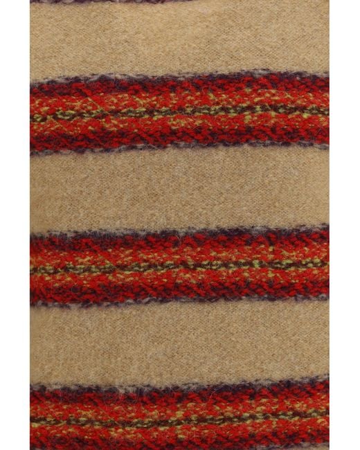 Dries Van Noten Red Striped Sleeveless Sweater Vest for men